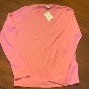 NWT j.crew girls pink thin sweater